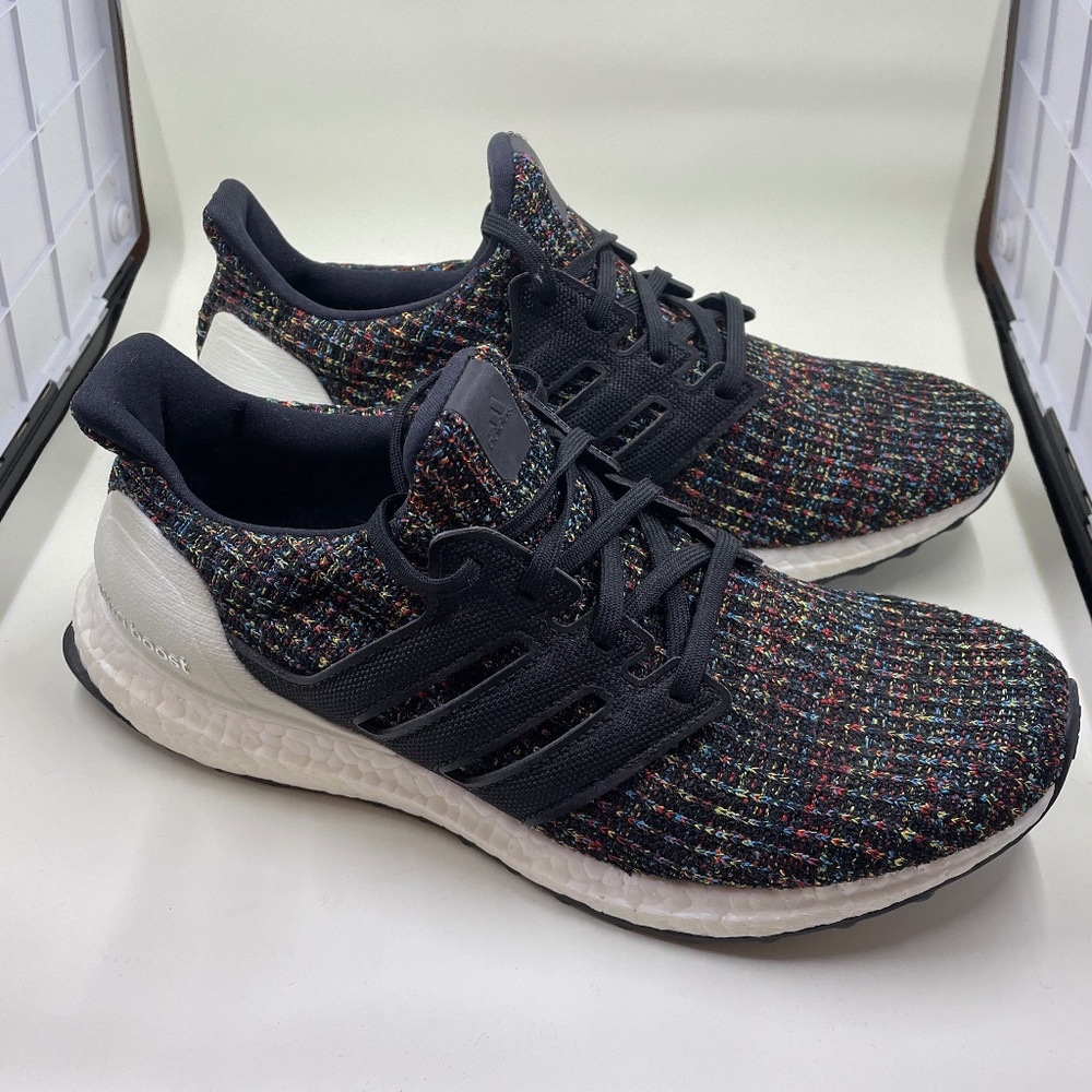 Adidas UltraBoost 4.0 Black Multicolor NEW mens 7.5